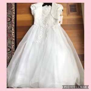 ♦️NWT First Communion/Flower girl dress & jacket